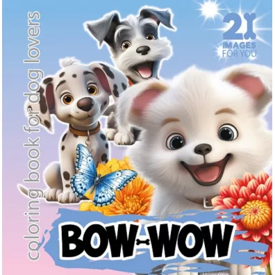 Kolorowanka usztywniana Bow Wow niebieska