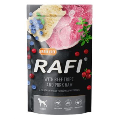 Rafi Karma mokra dla psa żołądki wołowe z szynką 500 g