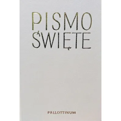 Biblia Pielgrzyma oprawa eko. bia�a paginatory