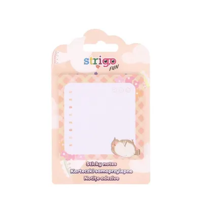 Strigo Karteczki samoprzylepne pomara�czowe 73x73mm 20 kartek