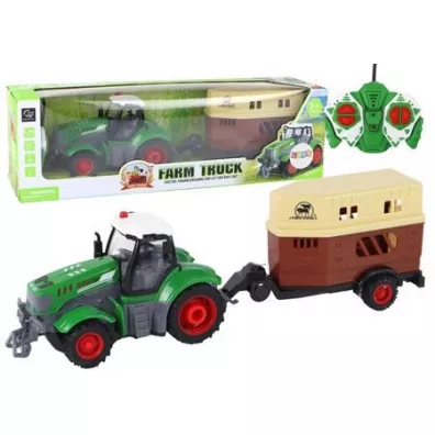 Traktor zdalnie sterowany z przyczep� LeanToys