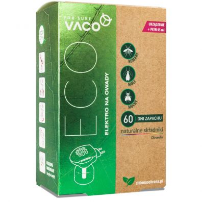 Vaco Eco Elektro + Płyn przeciw komarom i innym owadom z olejkami eterycznymi Citronella 45ml
