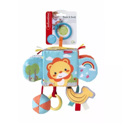 Infantino 306588 Mi�kka kostka zawieszka ze zwierz�tami B-Kids