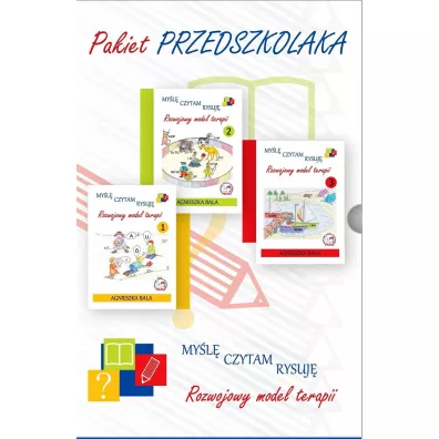 Pakiet przedszkolaka. My�l�, czytam, rysuj�. Poznajemy model terapii. Tomy 1-3 - Agnieszka Bala