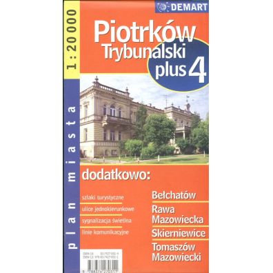 Plan miasta Piotrków Tryb./Skierniewice +4 1:20000