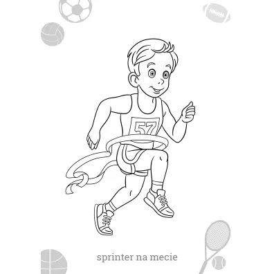 Maluszkowe malowanie. Sportowcy