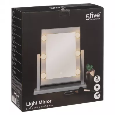5five Simply Smart Lusterko z owietleniem LED White