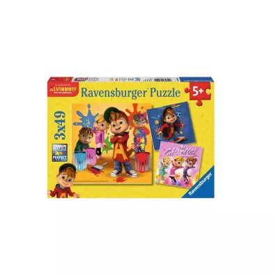 Puzzle 3x49 el. Alvin i wiewi�rki 080441 Ravensburger