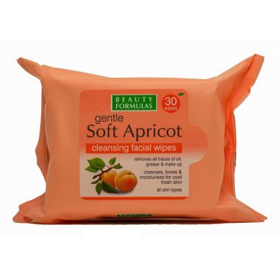 Beauty Formulas Soft Apricot Cleansing Facial Wipes oczyszczajce chusteczki morelowe 30 szt.