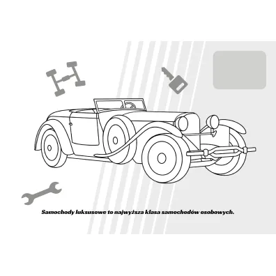 Malowanka A4  NAKLEJKI Ekstramaszyny. Samochody luksusowe SKRZAT 075601