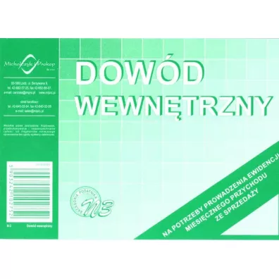 Michalczyk i Prokop Dow�d wewn�trzny N-3