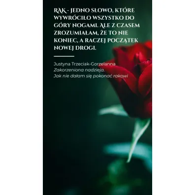 Zakorzeniona nadzieja. Jak nie da�am si� pokona� rakowi