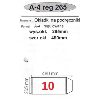 Narnia Ok�adka na podr�cznik A4 regulowana 50 szt.