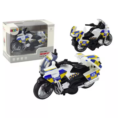 Motocykl policyjny z napdem frykcyjnym Leantoys