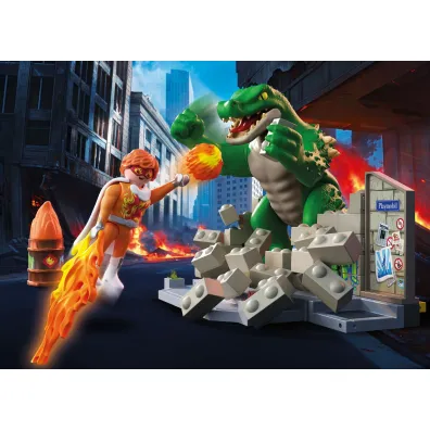 PLAYMOBIL Heroes Playmobil Bohaterski pojedynek z jaszczurem 71831