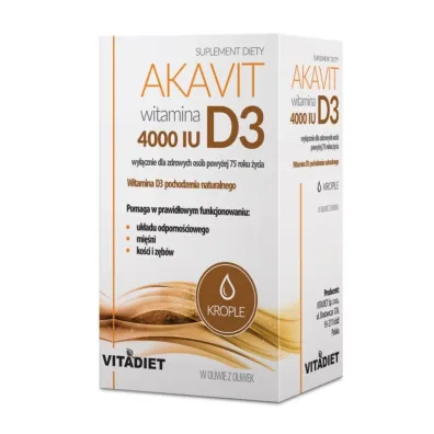 Vitadiet Akavit Witamina D3 4000 IU Suplement diety 30 ml