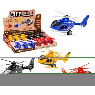 Helikopter z nap�dem typu pull-back MIX Trifox
