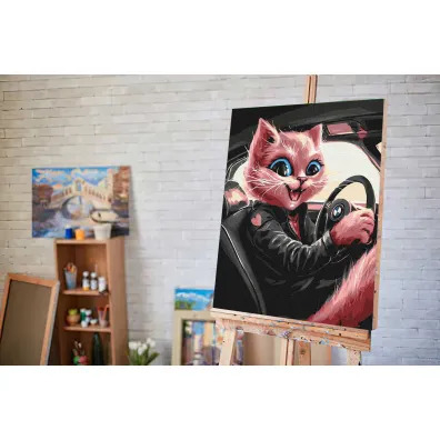 Twoje Hobby Malowanie po numerach - Nowoczesny kot 40x50cm