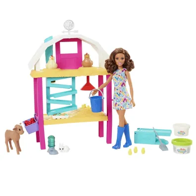 Barbie Farma radosnych kurek Zestaw + lalka HGY88 Mattel