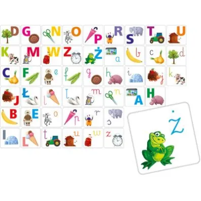 Memory. Literki ma�e i du�e Adamigo