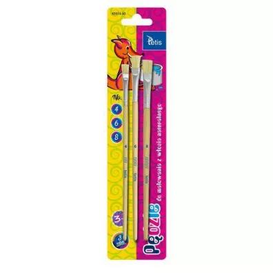 Tetis P�dzle p�askie (4,6,8) KE014-AS 3 szt.