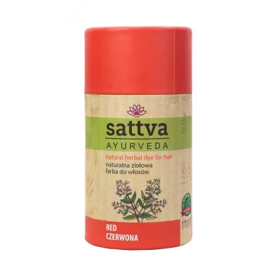 Sattva Natural Herbal Dye for Hair naturalna zio�owa farba do w�os�w Pure Red 150 g