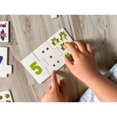 Puzzle sensoryczne. Cyferki. Kapitan Nauka Edgard
