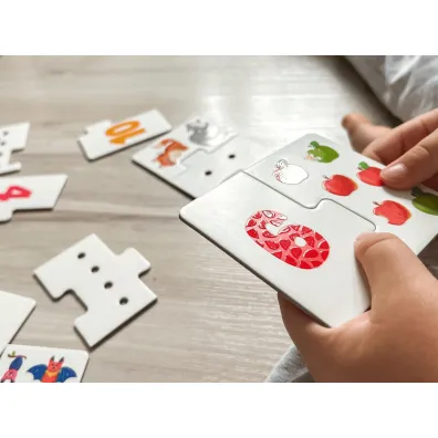 Puzzle sensoryczne. Cyferki. Kapitan Nauka Edgard