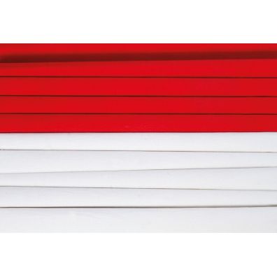 Happy Color Bibua marszczona MIX PL biao-czerwony, 2 kolory, 25x200 cm, 10 rolek 25 x 200 cm 10 szt.