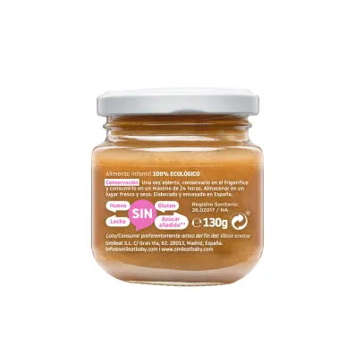 Smileat Deser z ekologicznymi brzoskwiniami i malinami po 6 miesi�cu 130 g Bio