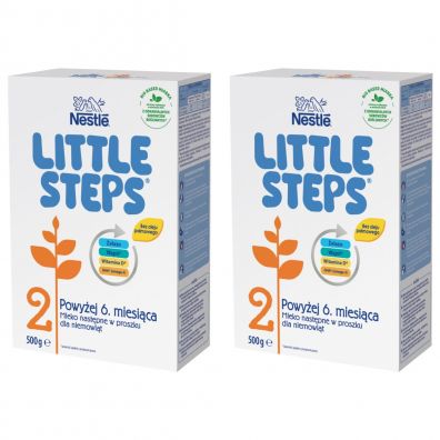 Nestle Little Steps 2 Mleko nastpne w proszku dla niemowlt powyej 6. miesica Zestaw 2 x 500 g