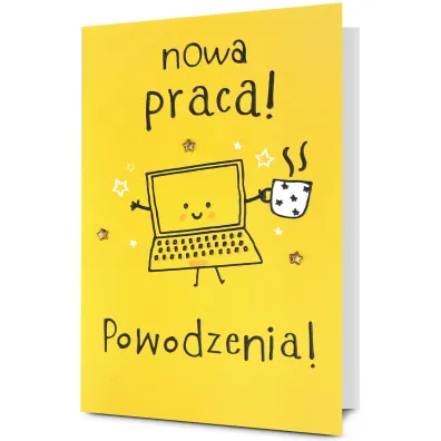 Pan Dragon Karnet B6 Nowa praca, powodzenia! laptop HM200-3203