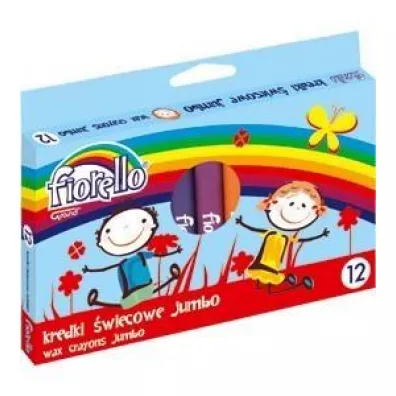 Fiorello Kredki �wiecowe Jumbo 12 szt.
