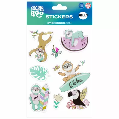 Sticker Boo Naklejki �elowe Leniwiec 15x20cm