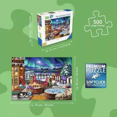 Puzzle 2D 500 el. Zorza polarna Ravensburger