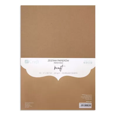 Dalprint Zestaw papierw kraft A4 20 arkuszy