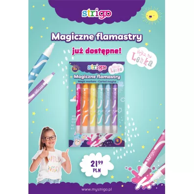 Strigo Flamastry Lenka magiczne 6 szt.