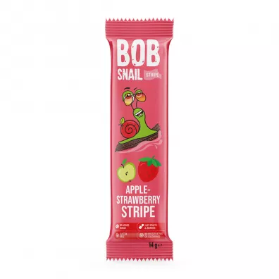 Bob Snail Przekska jabkowo-truskawkowa bez dodatku cukru 14 g