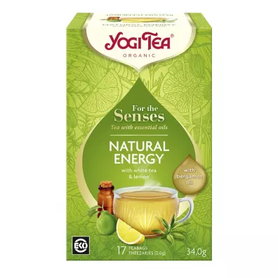 Yogi Tea Herbata bia�a dla zmys��w naturalna energia z zio�ami, olejkiem z cytryny i z bergamotki (for the senses natural energy) 17 x 2 g Bio