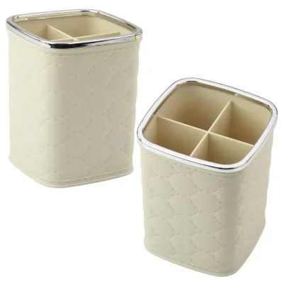 LeanToys Organizer na p�dzle 4 przegrody bia�y 12x9,5cm