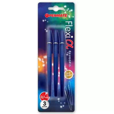 Penmate D�ugopis Flexi Alpha niebieski niebieski 3 szt.