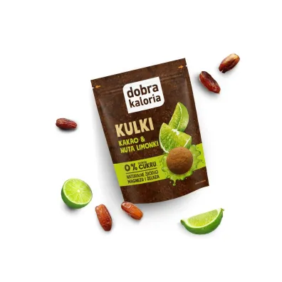 Dobra Kaloria Kulki Mocy kakao i nuta limonki 65 g