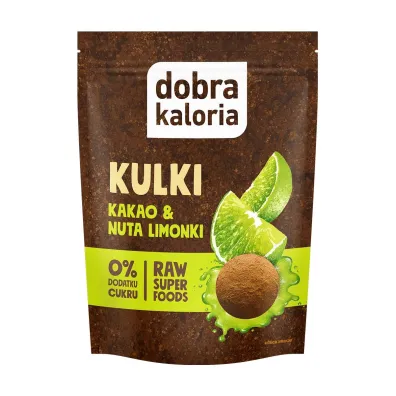 Dobra Kaloria Kulki Mocy kakao i nuta limonki 65 g