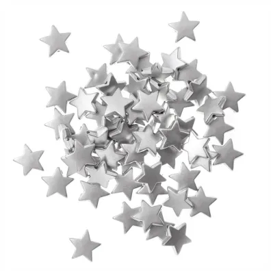 Dalprint Koraliki gwiazdki srebrne 1,5cm