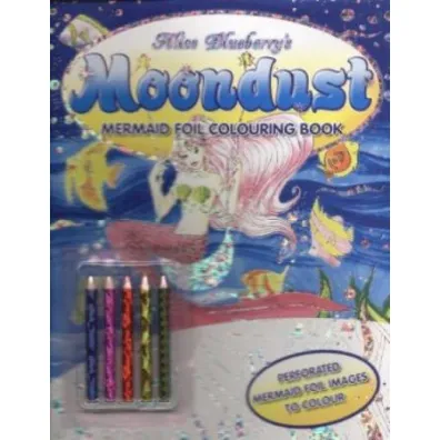 Alice Blueberry`s moondust. Memaid foil colouring book