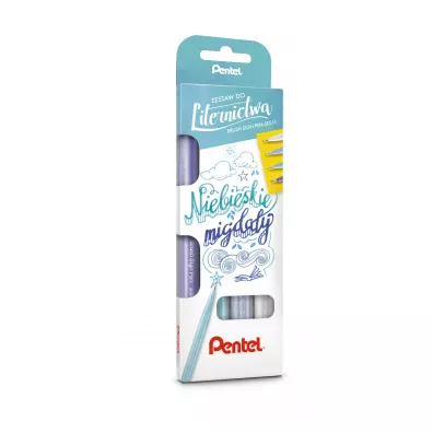 Pentel Zestaw pisak�w do kaligrafii 4 kolory