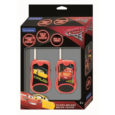 Kr�tkofal�wki walkie talkie Cars ze sprz�czk� TW12DC Lexibook-Apollo
