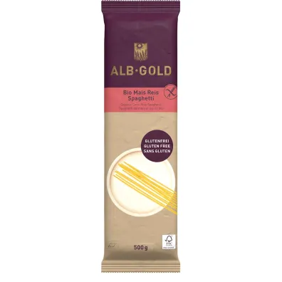 Alb-Gold Makaron kukurydziano-ry�owy spaghetti bezglutenowy 500 g Bio