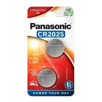 Panasonic CR2025 Lithium Coin Battery 2 szt.