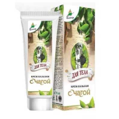 Elixir Czaga krem-balsam do ciaa i twarzy z wycigiem huby brzozowej 75 ml